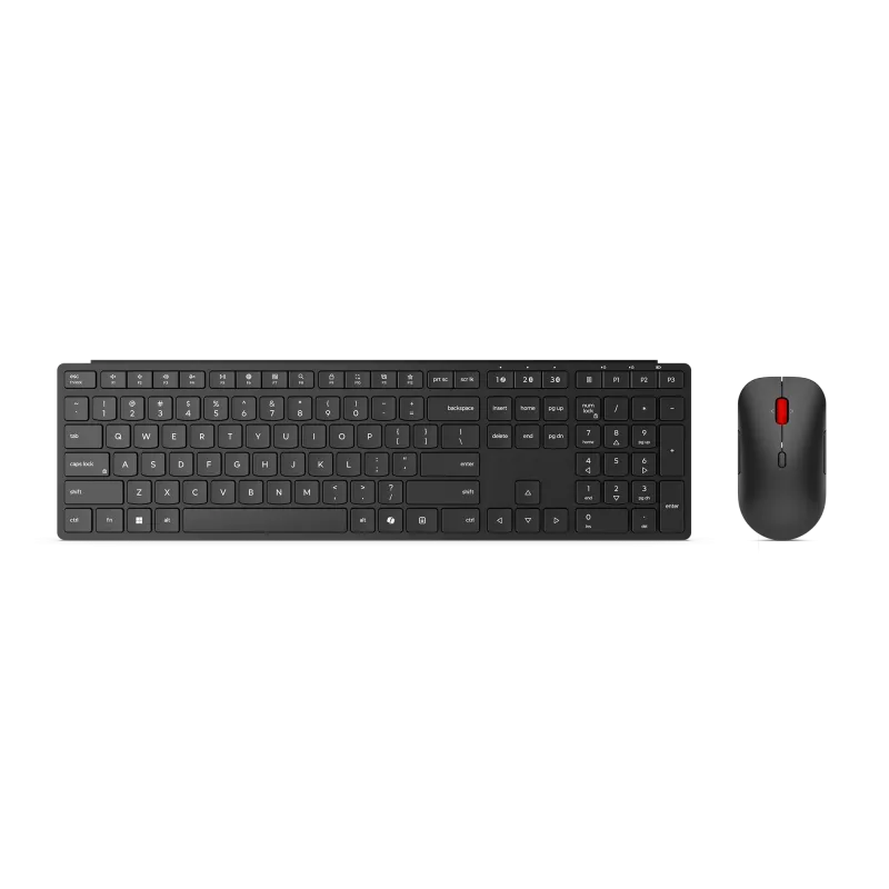 Lenovo | Multi-Mode Pro 6000 | Zestaw klawiatury i myszy | Bezprzewodowy | Mysz w zestawie | Estoński | Bluetooth | Eclipse Czarny