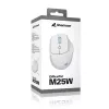 Sharkoon OfficePal M25W bezprzewodowa mysz biurowa, praworęczna, 4000 DPI