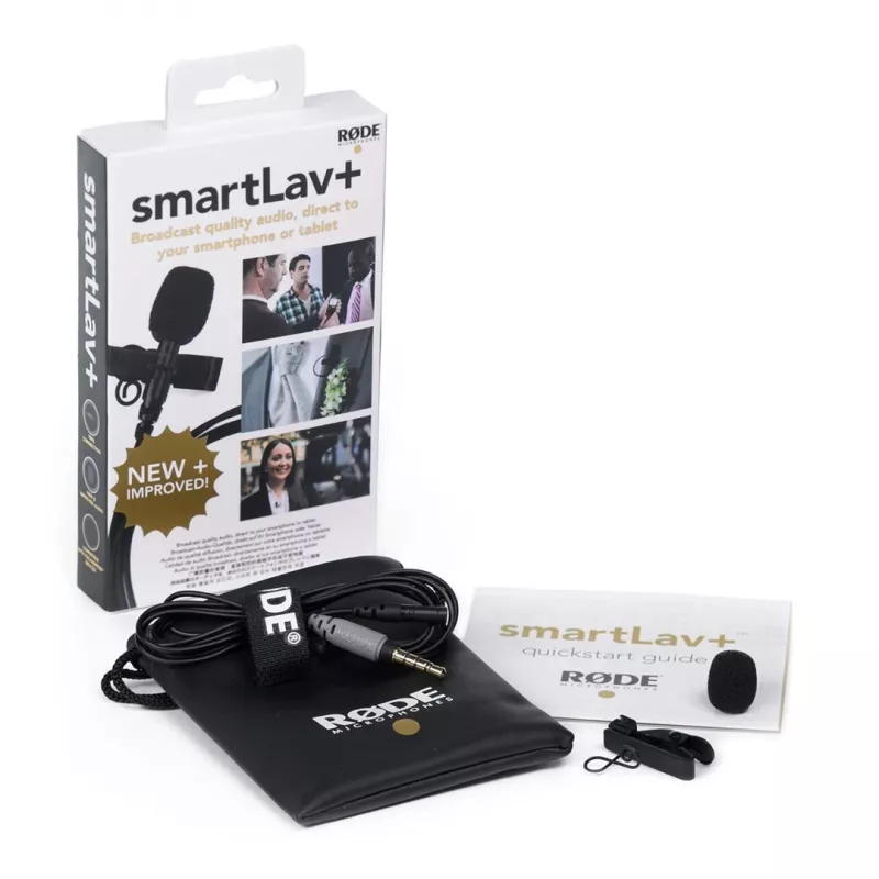 Lavalier microphone RØDE smartLav+ — przewodowy dookólny 3,5 mm, 20–20 000 Hz, czułość -35 dB, 2 szt., etui
