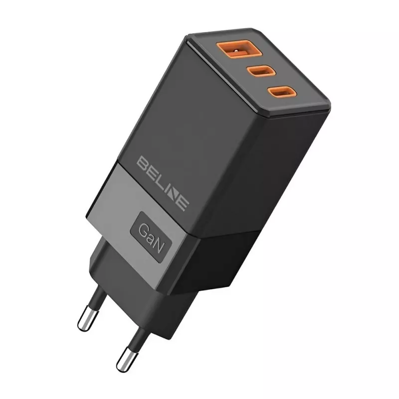 Ładowarka Beline BELI02750 65W GaN z 2×USB-C i 1×USB-A