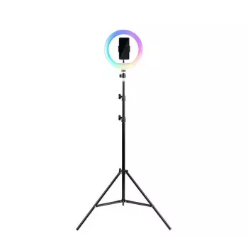 Statyw Havit ST7026 z pierścieniem świetlnym RGB, czarny, 3 nogi, maks. wysokość 2,1 m