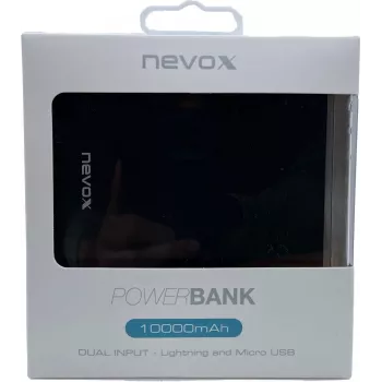 POWERBANK 10.000 mAh Dual czarny (1482)