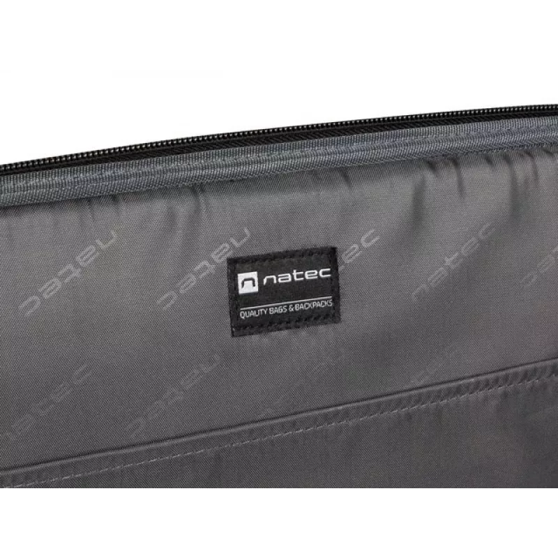 Teczka NATEC Boxer Lite 39,6 cm (15,6 cala) – poliester, 2 komory, pasek na ramię, 410×305×65 mm, 750 g