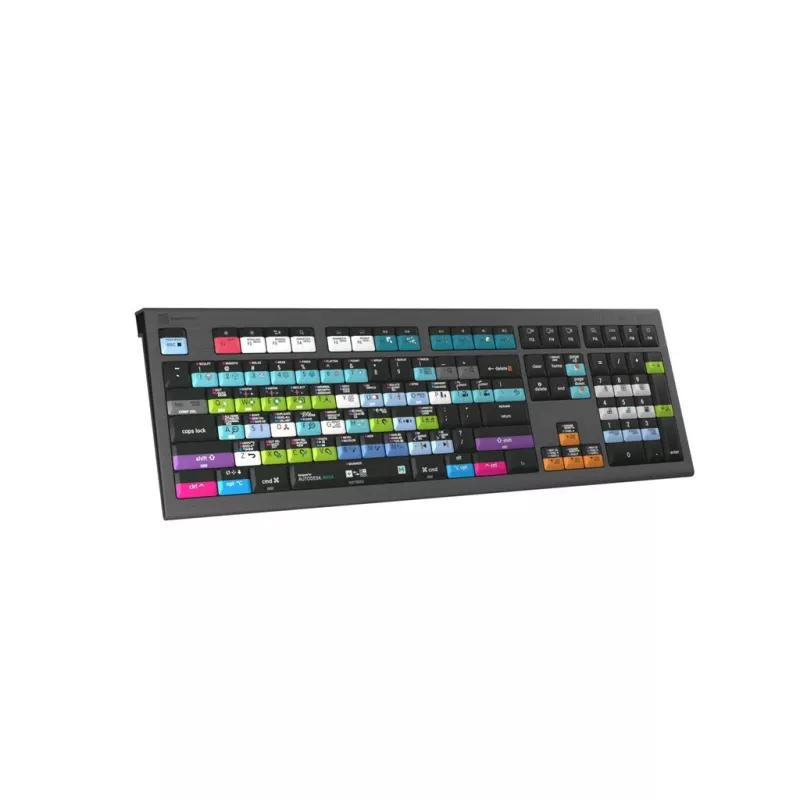 Logickeyboard Avid Media Composer Astra 2 Klawiatura uniwersalna USB QWERTY niemiecka szara