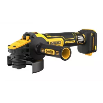 Szlifierka kątowa DeWalt DCG409VSN-XJ, bezprzewodowa, rozmiar tarczy nieokreślony, zawiera ostrzeżenie dotyczące baterii