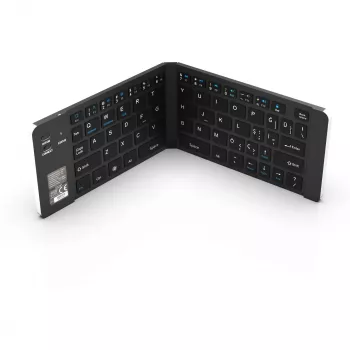 Klawiatura bezprzewodowa Inca IBK-579BT Bluetooth 66 klawiszy Metaliczne srebro