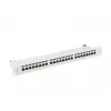 Patch panel 1U LANBERG PPS7-1024-S — 24-portowy, Cat7, F/UTP, metalowy, 1U (445×102×44,5 mm)