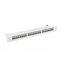 Patch panel 1U LANBERG PPS7-1024-S — 24-portowy, Cat7, F/UTP, metalowy, 1U (445×102×44,5 mm)