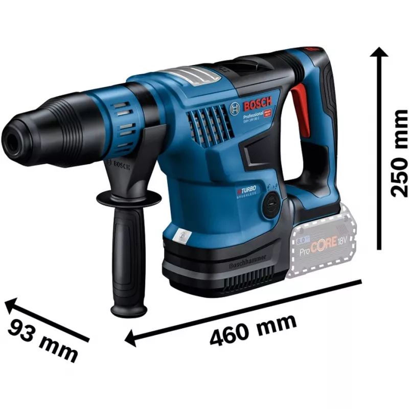 Bosch GBH 18V-36 C Professional 500 obr./min SDS Max 6,1 kg czarny, niebieski