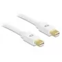 DeLOCK - Kabel DisplayPort - Mini DisplayPort (M) - Mini DisplayPort (M) - 2,0 m - Biały - do Apple MacBook, MacBook Air, MacBook Pro (82795)