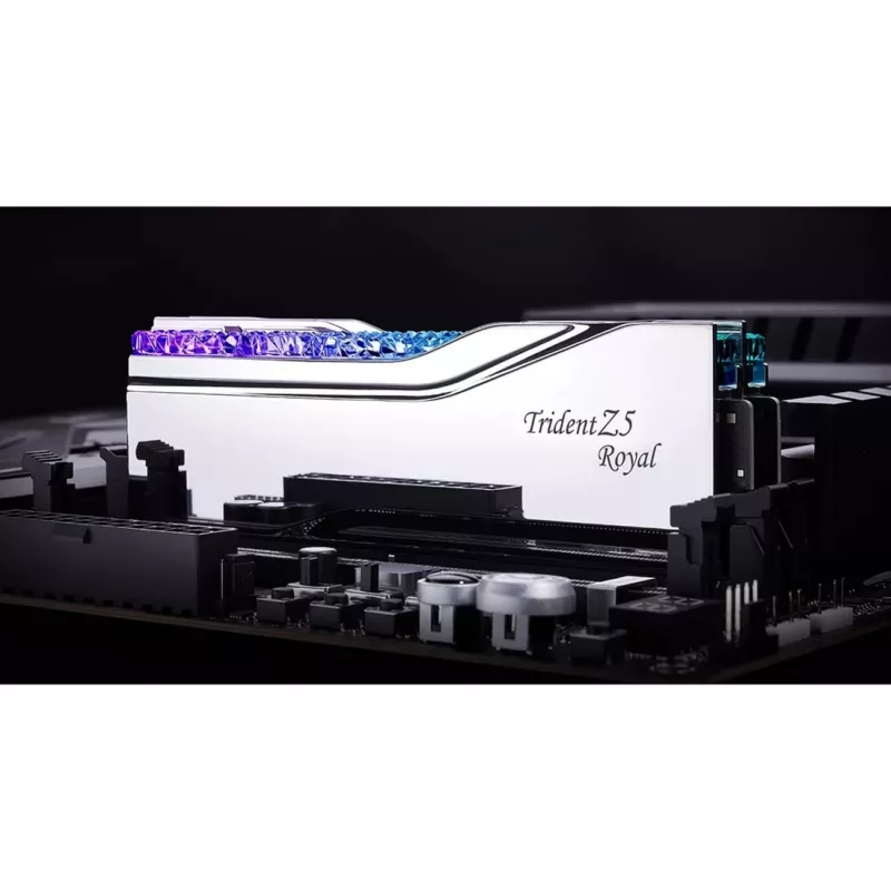 DIMM 48 GB DDR5-8200 (2x 24 GB) Dual-Kit, Memory srebrny, F5-8200J4052F24GX2-TR5S, Trident Z5 Royal, INTEL XMP