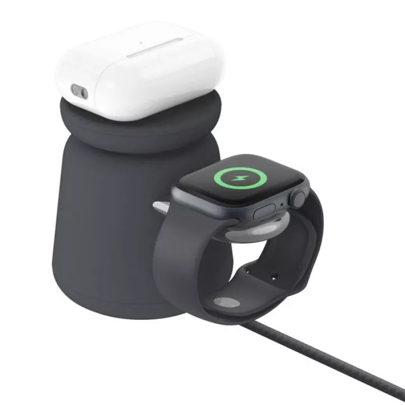 Ładowarka bezprzewodowa Belkin WIZ027VFH36 2‑w‑1 magnetyczna Qi2 15W do iPhone i Apple Watch