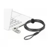 kabel lock DELOCK 20677 — combination laptop security kabel 2 m, Ø 4.4 mm, Czarny/srebrny