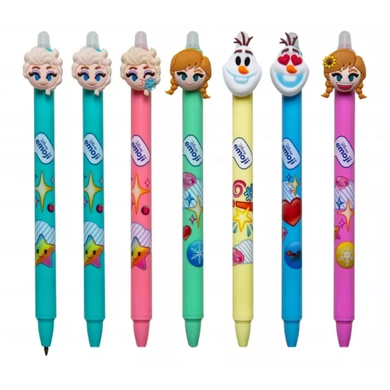 Retractable erasable pen Colorino Disney Emoji Frozen