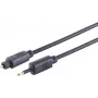 Optyczny kabel audio ShiverPeaks 69014-3.0 wtyk Toslink na konwerter 3,5 mm, 3 m, kabel 4,0 mm