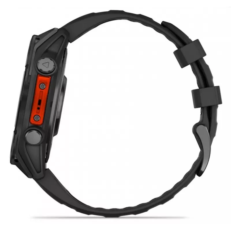 Garmin Fenix 8 3,56 cm (1,4) AMOLED 47 mm Cyfrowy 454 x 454 pikseli Ekran dotykowy Czarny Wi-Fi GPS (satelitarny)