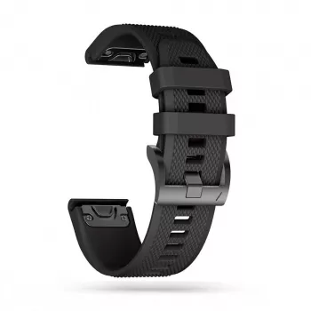 Pasek do zegarka Tech-Protect dla serii Garmin Fenix — kompatybilny z Fenix 3, 5X, 3HR, 5X Plus, 6X, 6X Pro, 7X — Czarny