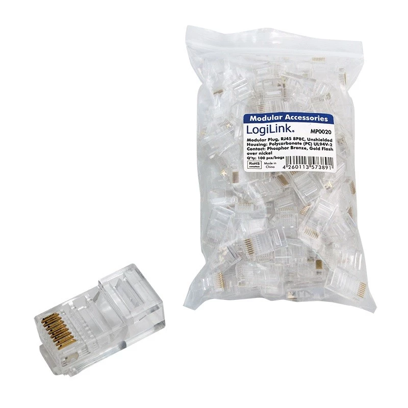 Złącze RJ45 LogiLink MP0020 Transparent