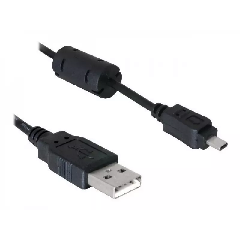Kabel USB DeLOCK 1,83 m czarny męski/żeński niklowanie