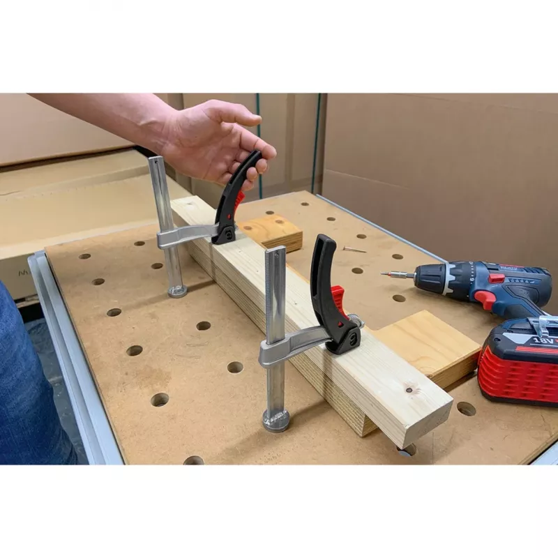 BESSEY element mocujący TW20-15-8-KLI, do stołów wielofunkcyjnych, zacisk (srebrny)