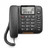 Telefon analogowy Gigaset DL380 z identyfikacją rozmówcy, słuchawka przewodowa, czarny