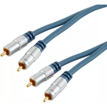 Kabel audio ShiverPeaks 40103MHQ, 2-żyłowy, proste wtyki, 3,0 m
