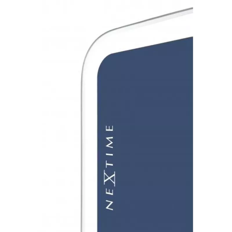 Zegar ścienny NeXtime 3072bl Thumbs up, 40,5x41,5 cm, niebieski/srebrny