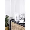 Czajnik Mesko | MS 1376 | Elektryczny | 850 W | 0,8 L | Plastik | Obrotowa podstawa 360° | Biały