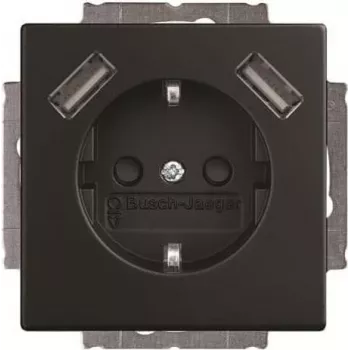 BJ 20 EUCB2USB-885 SCHUKO-/2x USB-Socket Outlet (2CKA002011A6279)