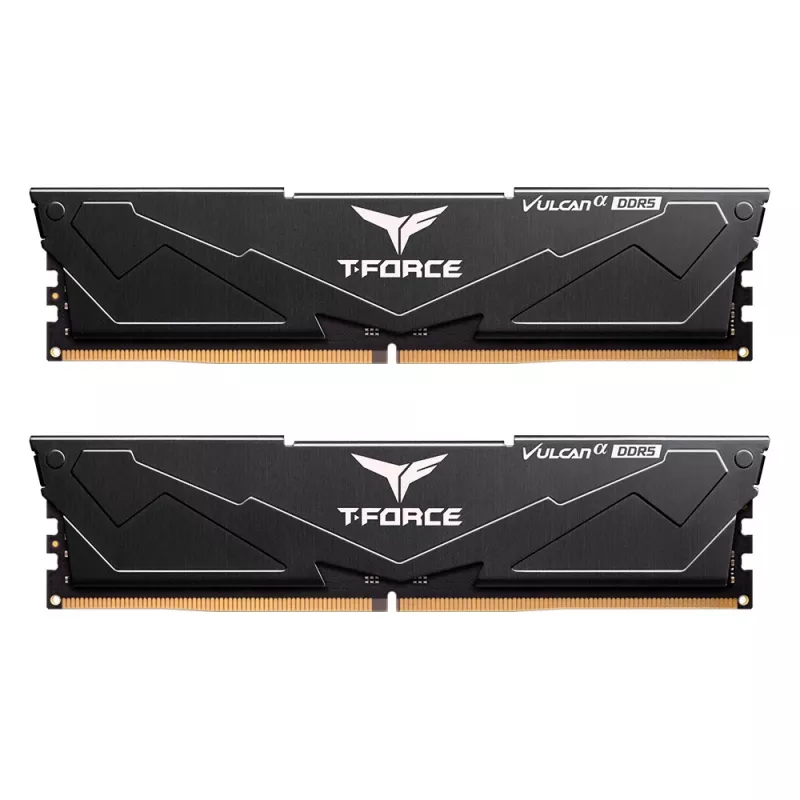 Team Group VULCAN FLABD516G6000HC3001, 16 GB, 1 x 16 GB, DDR5, 6000 MHz, 288-pin DIMM, Czarny