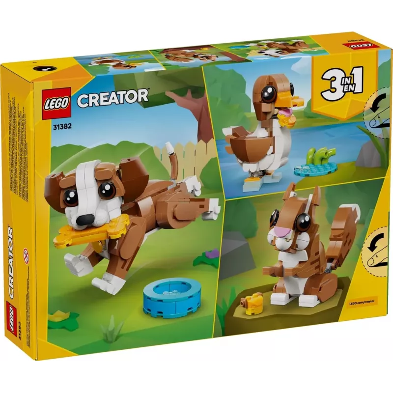 LEGO CREATOR 3 W 1 31382 Słodkie Zwierzątka: Wesoły Szczeniak