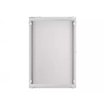 Lanberg szafa rackowa naścienna instalacyjna 19'' 18U 600x450mm szara (drzwi szklane)