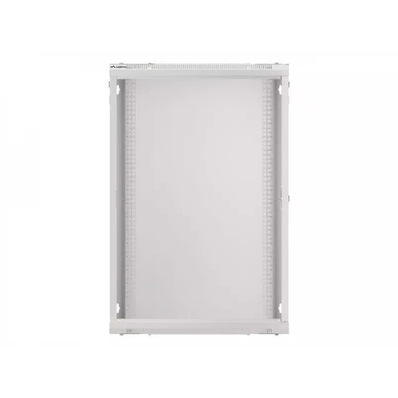 Lanberg szafa rackowa naścienna instalacyjna 19'' 18U 600x450mm szara (drzwi szklane)