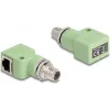 DeLOCK 60681 Zielone złącze M12 RJ45, pozłacane styki