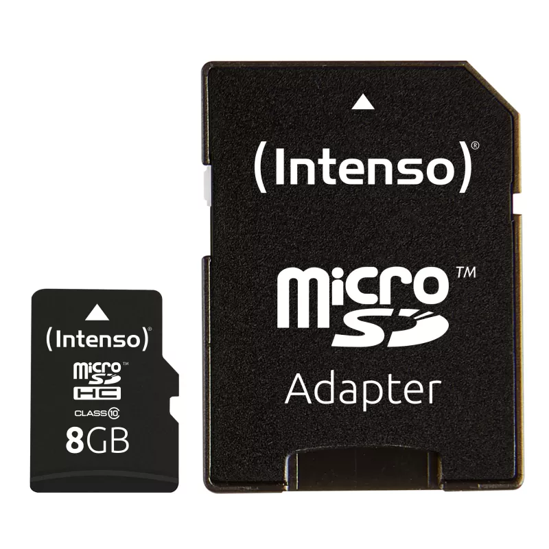 PAMIĘĆ MICRO SDHC 8GB C10/Z/ADAPTEREM 3413460 INTENSO