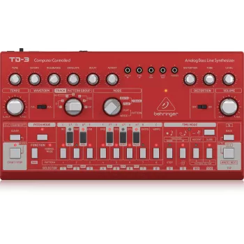 Analog synthesizer Behringer TD-3-RD czerwony 9V DC