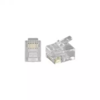 Goobay 58626 Złącze przewodowe RJ-12 przezroczyste (58626)