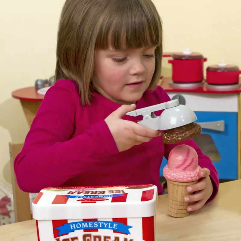 Melissa & Doug Scoop & Stack Zestaw do lodów Kuchnia do zabawy