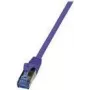Logilink PrimeLine - kabel krosowy - RJ-45 (M) do RJ-45 (M) - 2 m - SFTP, PiMF - CAT 6a - bezhalogenowy, formowany, bez zaczepów - fioletowy (CQ305VS)