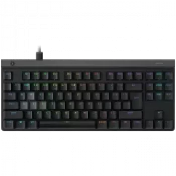 Klawiatura mechaniczna Logitech G515 Rapid TKL — tenkeyless, czarna, układ US International, USB, przełączniki liniowe