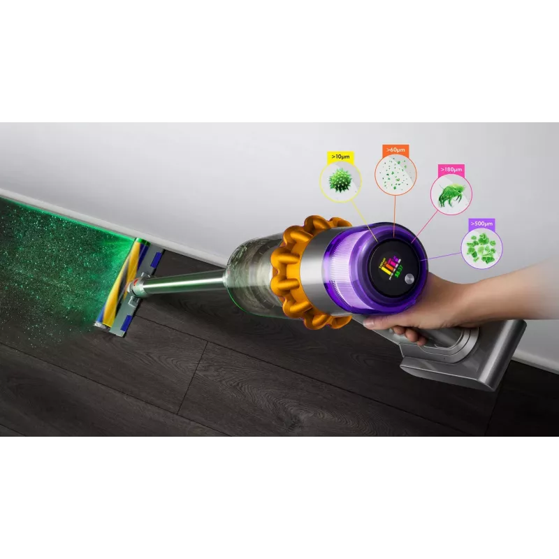 Odkurzacz ręczny Dyson V15 Detect Absolute Nikiel, Żółty 446986-01