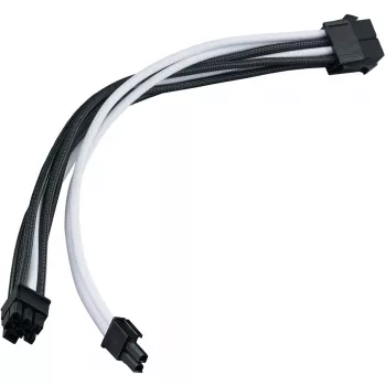 Przedłużacz zasilania SILVERSTONE PP07E 8‑pin PCIe 30 cm (czarno-biały)