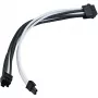 Przedłużacz zasilania SILVERSTONE PP07E 8‑pin PCIe 30 cm (czarno-biały)