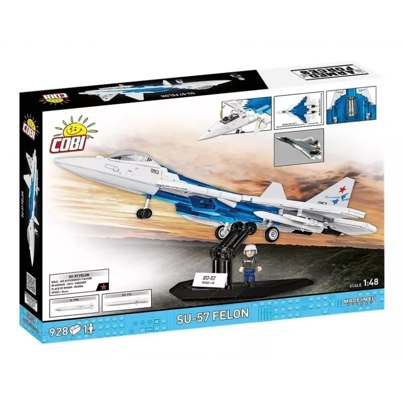 Zestaw konstrukcyjny Cobi SU-57 Felon, 928 elementów – model Cobi COBl-5909