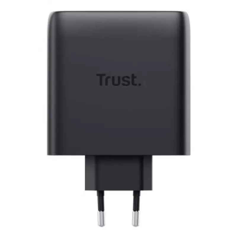 TRUST Maxo 100W 2-Port USB-C GaN Charger — 100 W, 2× USB-C, 20 V max, kabel 2 m, czarny