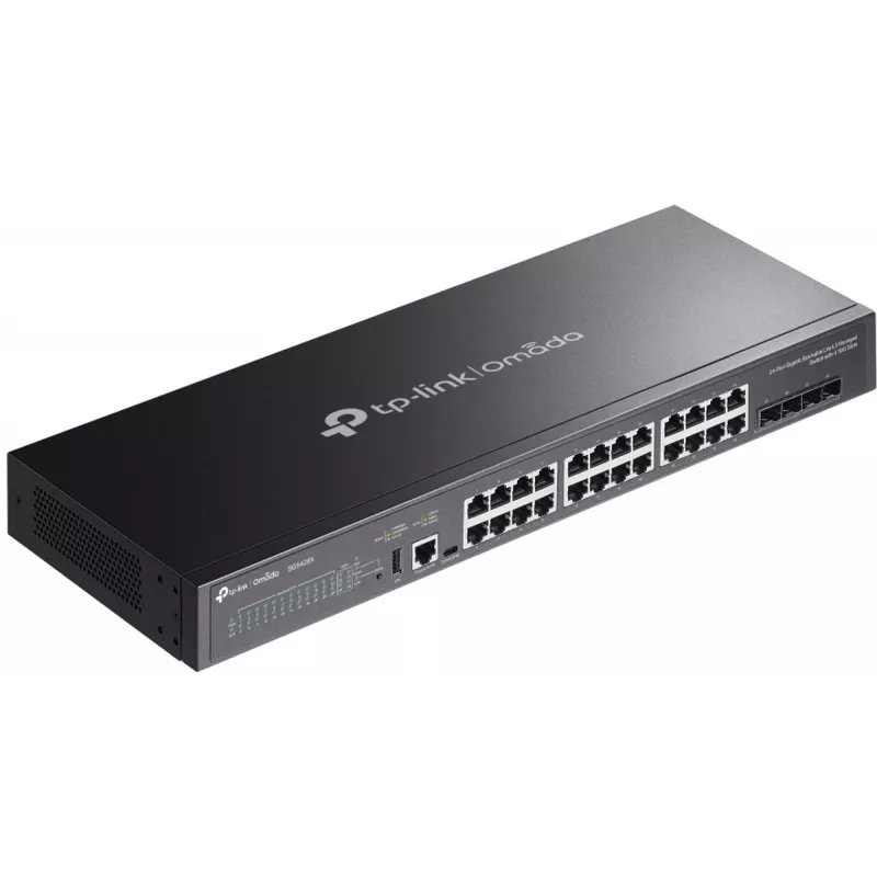 Przełącznik sieciowy TP-Link Omada SG5428X, zarządzalny, L3, Gigabit Ethernet (10/100/1000), czarny