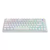 SAVIO PHENIX WHITE Bezprzewodowa Klawiatura Mechaniczna, Gateron Red Pro, ABS