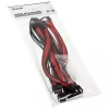 Kolink Core Standard Braided kabel Extension Kit - Jet Czarny / Racing czerwony, 24‑pin + 8‑pin + 6+2‑pin + SATA