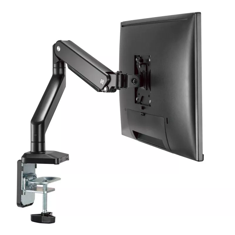 Ergo Office Uniwersalny Uchwyt Monitorowy na Biurko, Sprężyna Gazowa 17-35 15kg, VESA 75x75 / 100x100, ER-445