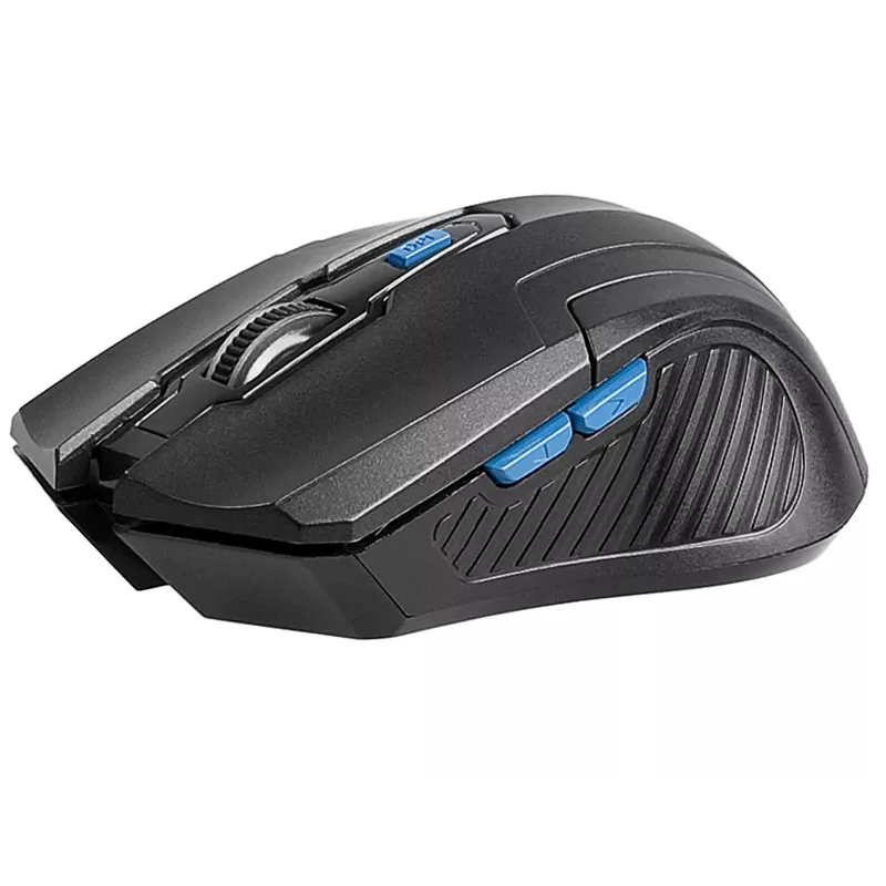 Tracer Fairy - mysz optyczna - 6 przycisków - bezprzewodowa - 2.4 GHz - odbiornik bezprzewodowy USB - czarna